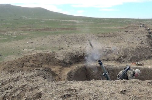 Минометные батареи провели очередной этап учений с боевой стрельбой - ВИДЕО