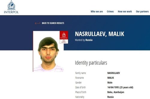 Rusiya terrorçuluqda təqsirləndirilən azərbaycanlını beynəlxalq axtarışa verib