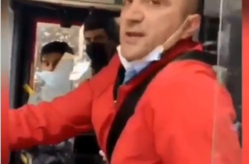 Bakıda avtobus sürücüsündən BİABIRÇI HƏRƏKƏT - ŞOK VİDEO