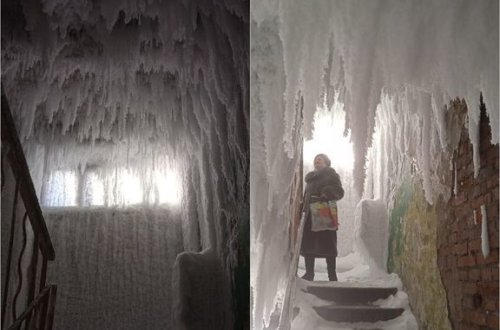 Подъезд в российском городе превратился в 