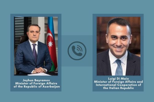 Ceyhun Bayramov italiyalı həmkarı ilə telefonla danışıb