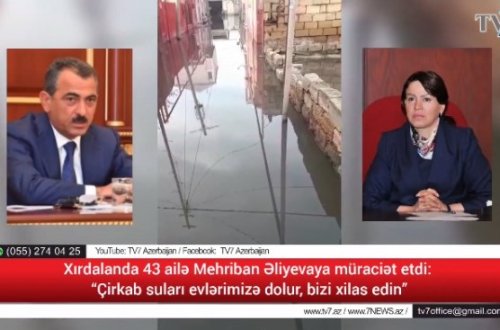Xırdalanda 43 ailə Mehriban Əliyevaya müraciət etdi: “Çirkab suları evlərimizə dolur, bizi xilas edin”