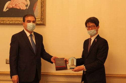 Yaponiyanın Azərbaycandakı səfiri Gəncədə rəsmi səfərdədir-FOTO