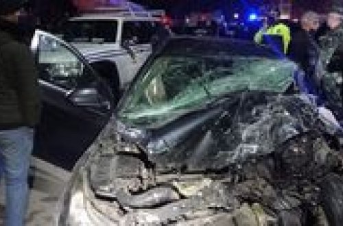 Gəncədə miktoavtobus aşıb, yaralılar var