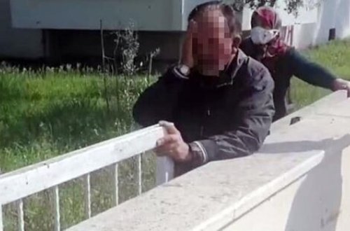 65 yaşlı kişi marketdə qadına və 5 yaşlı oğluna qarşı ƏXLAQSIZ HƏRƏKƏT ETDİ- VİDEO