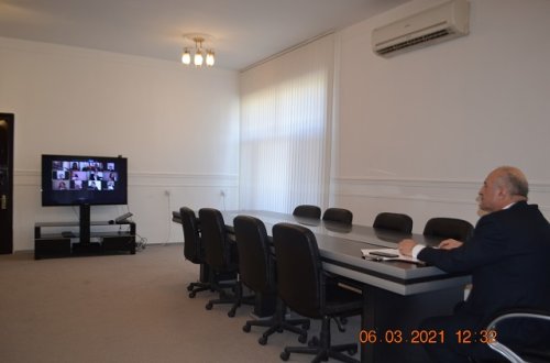 8 mart Beynəlxalq Qadınlar günü münasibəti ilə video konfrans keçirildi - MİNGƏÇEVİRDƏ