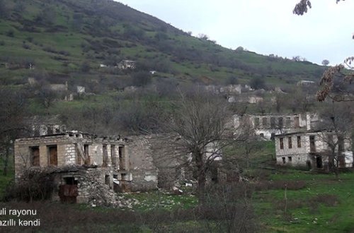 Кадры из села Горазиллы Физулинского района - ВИДЕО