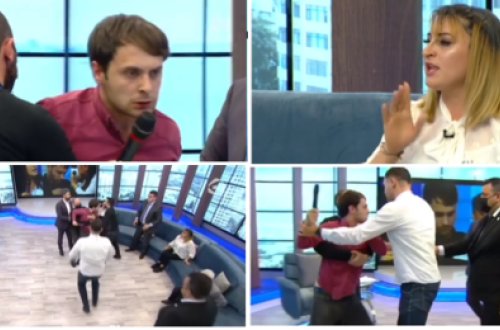 Azərbaycan efirində BİABIRÇILIQ: Ər arvadına HÜCUM ETDİ - VİDEO