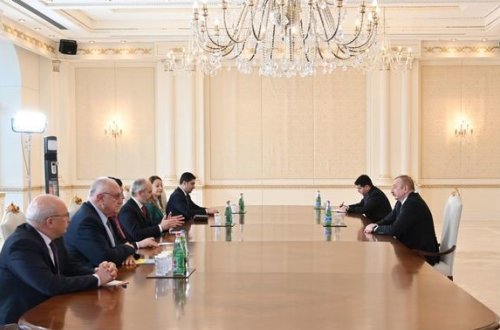 Türkiyə Böyük Millət Məclisinin nümayəndə heyəti Prezident İlham Əliyevin qəbulunda – VİDEO