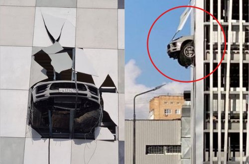 Əyləclə qaz pedalını qarışdırdı, faciənin astanasından döndü – FOTO/VİDEO