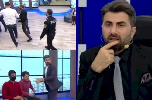 Zaurun verilişində mübahisə düşdü - Mikrofonu atıb, qıza hücum etdi