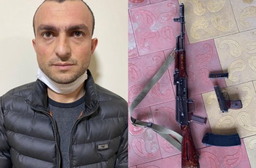 “Bandotdel” əməliyyat keçirdi: Silahlı şəxs tutuldu - FOTO