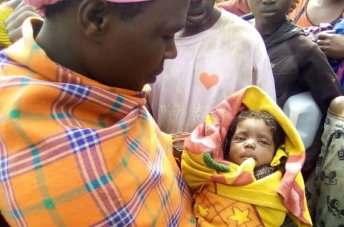 Kəndli öz bağında diri-diri basdırılmış uşağı taparaq, onu xilas etdi - FOTO