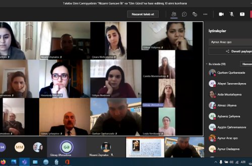 Mingəçevir Dövlət Universitetinin Tələbə Elmi Cəmiyyətinin Xl elmi konfransı keçirilib