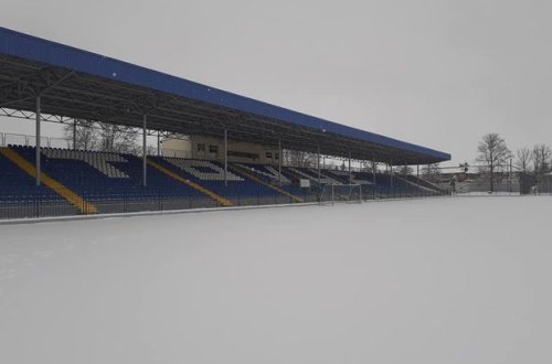 Qar ikinci dəfə Tovuzda futbol matçına mane oldu - FOTO