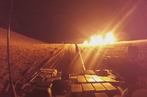 Əlahiddə Ümumqoşun Ordunun tank birləşmələrində məşğələlər keçirilir - FOTO/VİDEO