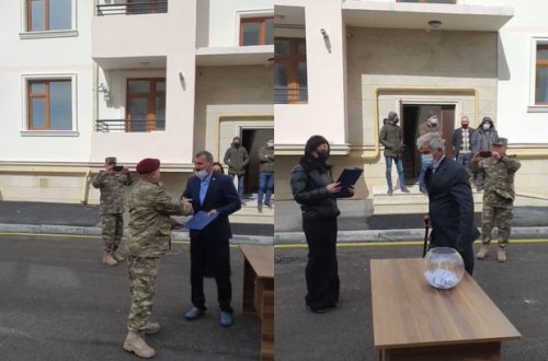 Семьям шехидов и участникам Карабахской войны предоставлены квартиры - ВИДЕО