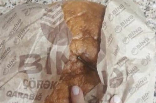 Mağazada satılan çörəkdə mismar aşkarlandı - FOTO