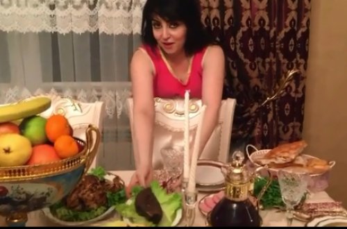 Afət bayram süfrəsini NÜMAYİŞ ETDİRDİ - VİDEO