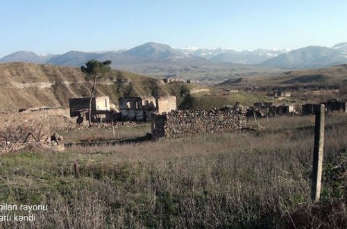 İşğaldan azad edilmiş Baharlı kəndinin görüntüləri - FOTO/VİDEO