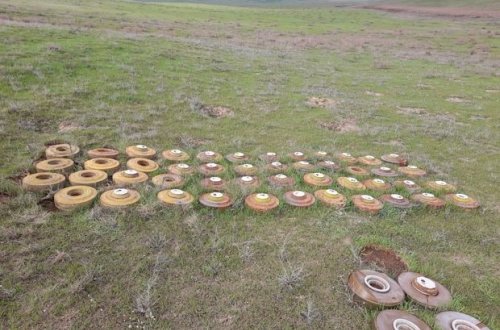 Polis xeyli sayda mina aşkar edib - FOTO