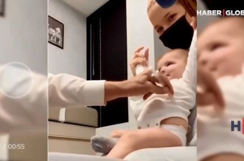 Həkim körpəni ağlatmadan iynə vurmanın üsulunu göstərdi – VİDEO