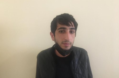 Gəncədə oğurluq etməkdə şübhəli bilinən şəxs saxlanılıb-FOTO