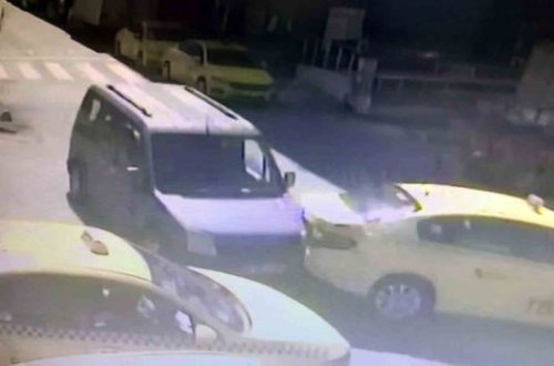 Türkiyədə dörd taksinin zərər gördüyü qəzadan - ANBAAN VİDEO