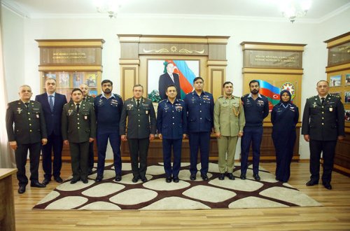 Pakistanlı marşal Azərbaycan hərb məktəblərini ziyarət edib - FOTO/VİDEO