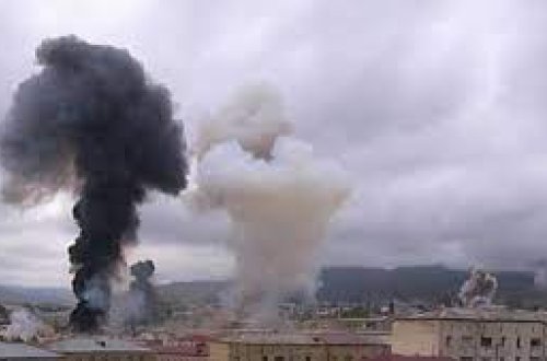 Обнаруженная в окрестностях Шуши ракета 