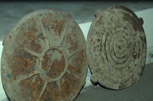 Gəncədə kanalizasiya qapaqlarını oğurlayan şəsx saxlanılıb-FOTO