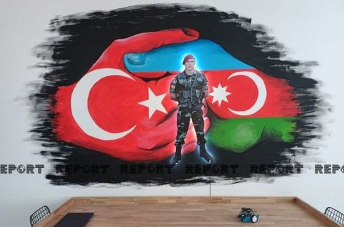 Türkiyədə texniki peşə məktəbində Mübariz İbrahimovun xatirəsi əbədiləşdirildi - FOTO