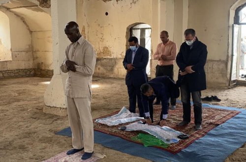 İƏT nümayəndələri Ağdam məscidində namaz qılıblar - FOTO