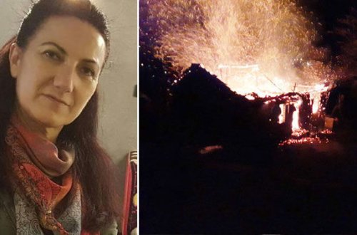 Atasını yanan evdə sandı, ürəyi partladı - FOTO