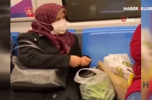 İstanbul metrosunda lobya təmizləyən qadın məşhurlaşdı – VİDEO