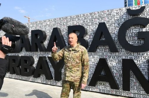 Prezident: “Bu lövhə erməni fərariliyinin təzahürüdür”