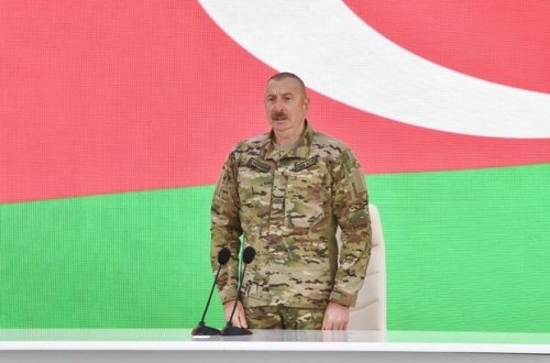 İlham Əliyev: “Şəhidlərimizin intiqamını döyüş meydanında aldıq”