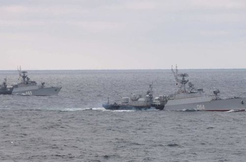 Россия направила 15 кораблей из Каспийского в Черное море