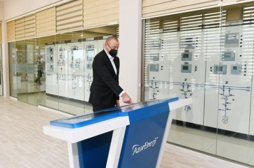 İlham Əliyev yarımstansiyaların açılışında - YENİLƏNİB + FOTO
