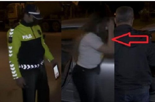 Bakıda xanım sürücü görün nə edirmiş... - POLİS SAXLADI - VİDEO
