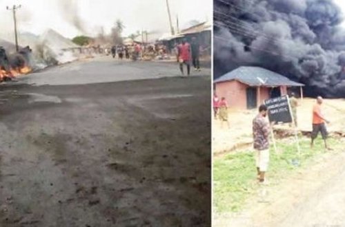 Yanacaq daşıyan maşın partladı: Onlarla şəxs həlak oldu - VİDEO