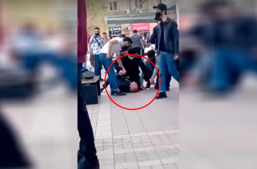 Bakıda maska cəriməsindən yayınmaq istəyən şəxsdən ağlagəlməz addım - ŞOK VİDEO