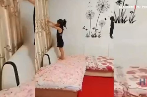 Kiçik qızın bacarığı görənləri təəccübləndirir – VİDEO