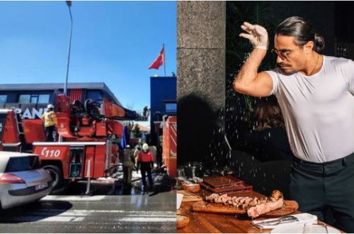 Məşhur aşpazın restoranında yanğın - VİDEO