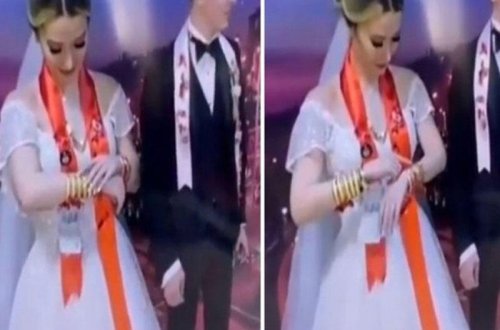 Sosial şəbəkədə hamı bu gəlindən danışır - VİDEO