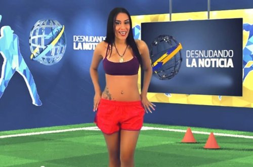 Canlı yayımda biabırçılıq: Qız lüt qaldı (18+VİDEO)