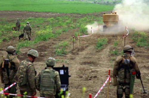 İşğal azad olunmuş ərazilərdə minatəmizləmə prosesi - VİDEO