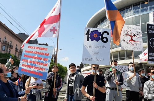 Ermənilər Tbilisidə Azərbaycan və Türkiyəyə qarşı təxribat törətdi