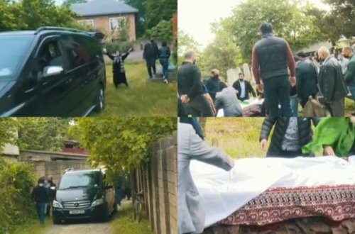 Baloğlan Əşrəfovun dəfn mərasimindən görüntülər - VİDEO