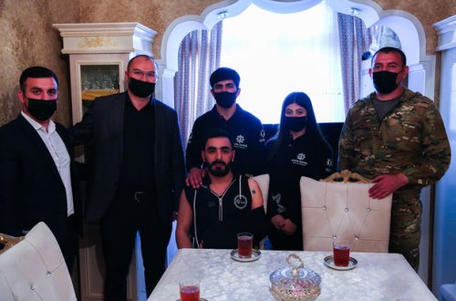 Mingəçevir və Şamaxıda Vətən müharibəsi qaziləri ziyarət olunub - FOTO